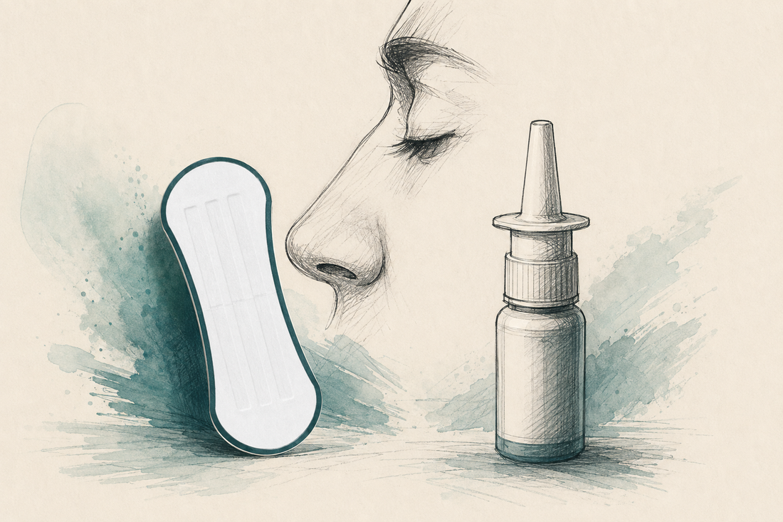 Vergelijking tussen een uitwendige neusstrip en neusspray